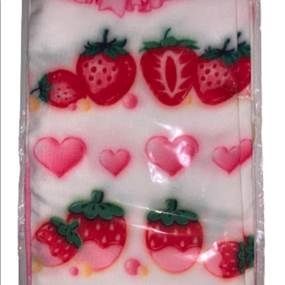 Kawaii Strawberry Lolita Stocking Socks Pink Bows - Picture 7 of 10